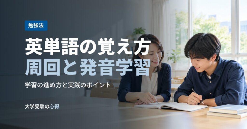 英単語の覚え方周回と発音学習