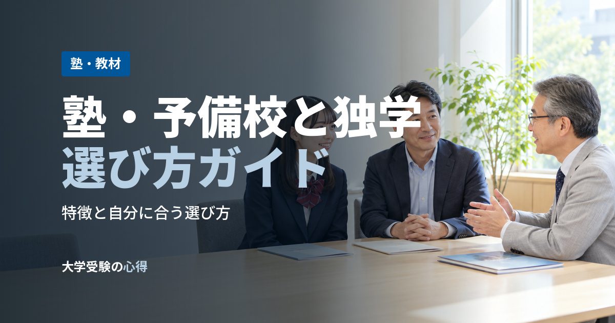 塾・予備校と独学選び方ガイド