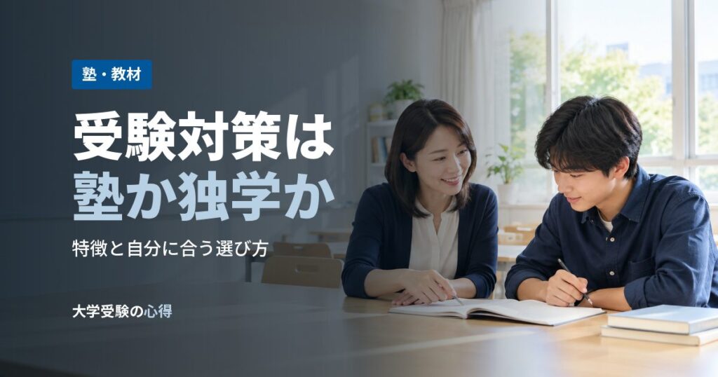 受験対策は塾か独学か