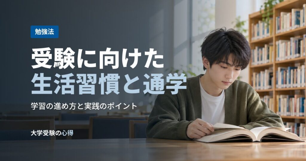 受験に向けた生活習慣と通学