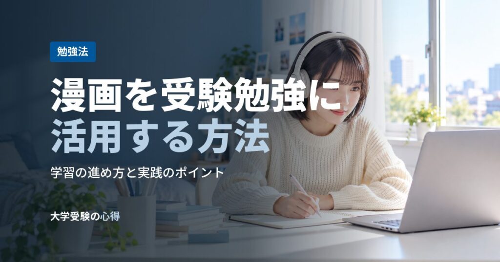 漫画を受験勉強に活用する方法