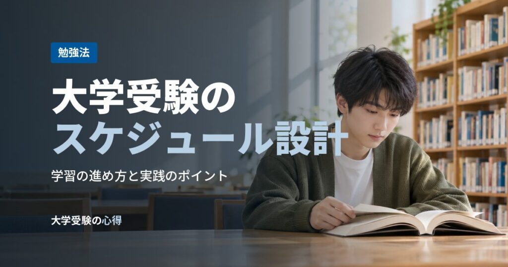 大学受験のスケジュール設計
