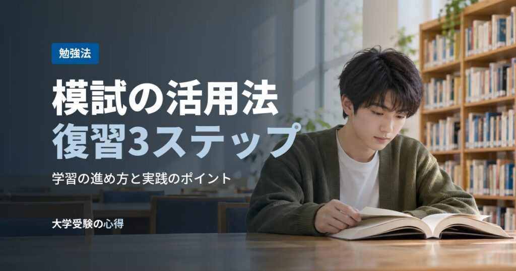 模試の活用法復習3ステップ