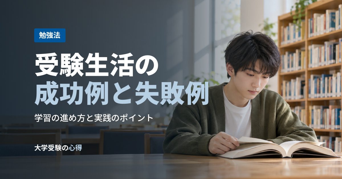 受験生活の成功例と失敗例