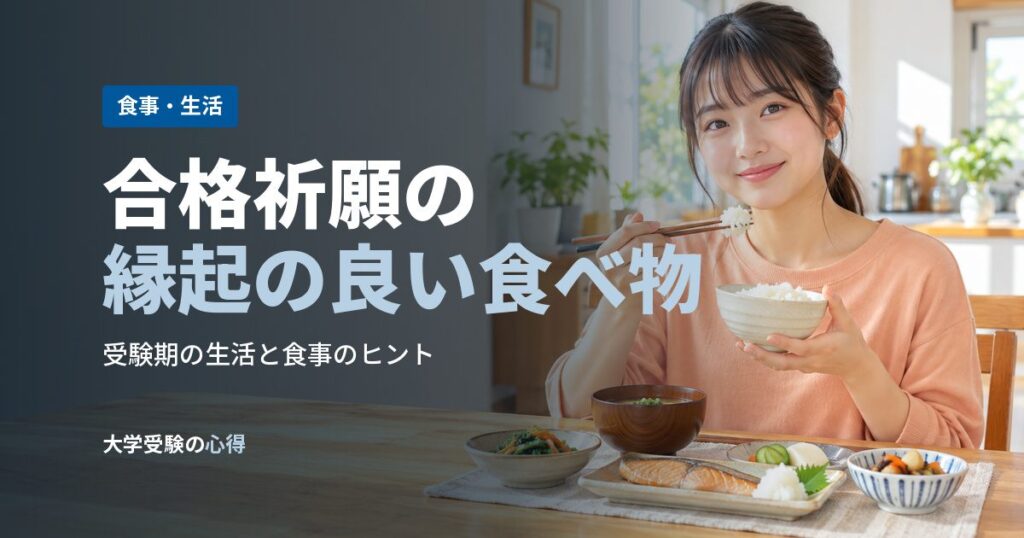 合格祈願の縁起の良い食べ物