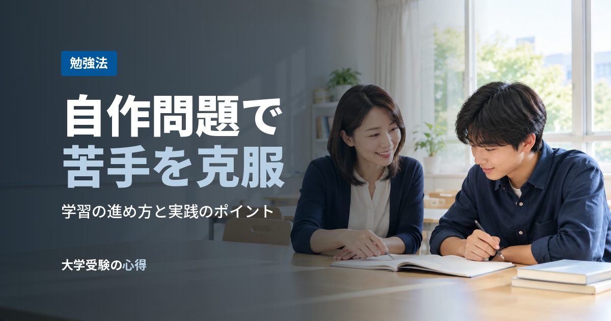 自作問題で苦手を克服