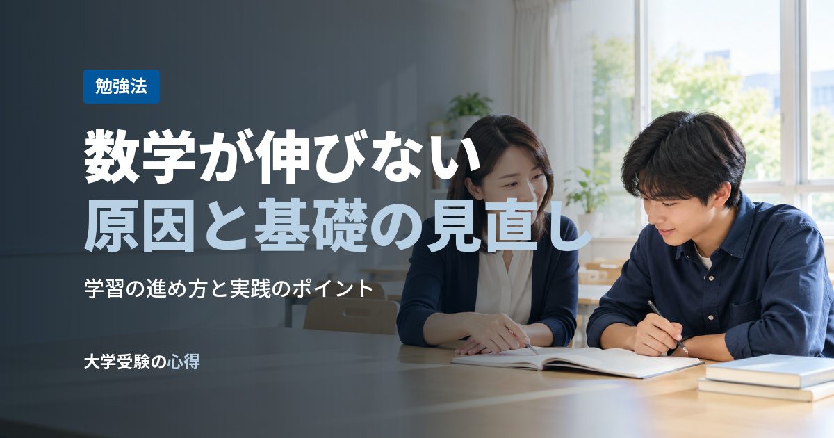 数学が伸びない原因と基礎の見直し