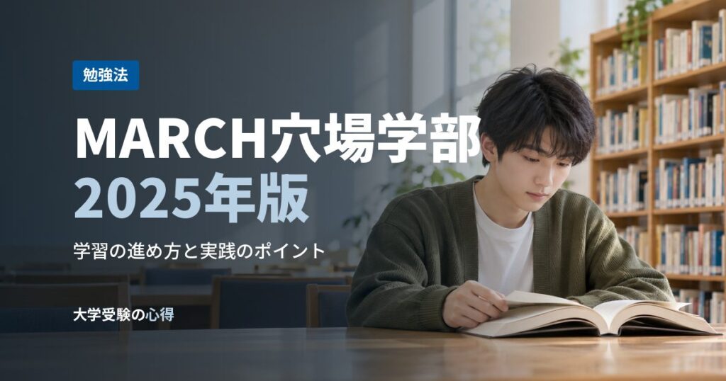 MARCH穴場学部2025年版