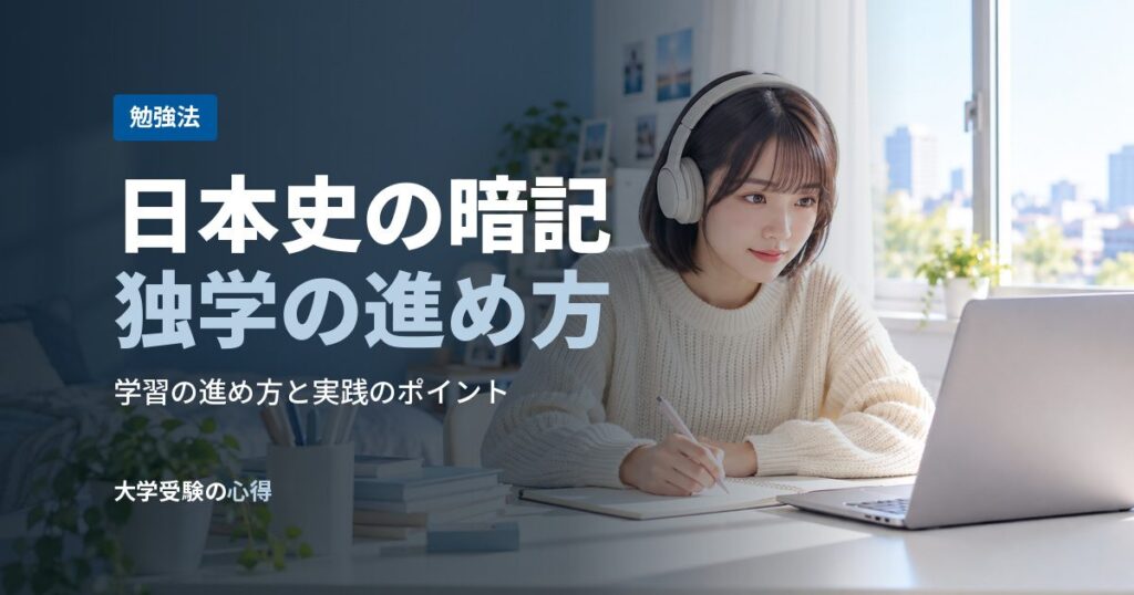 日本史の暗記独学の進め方