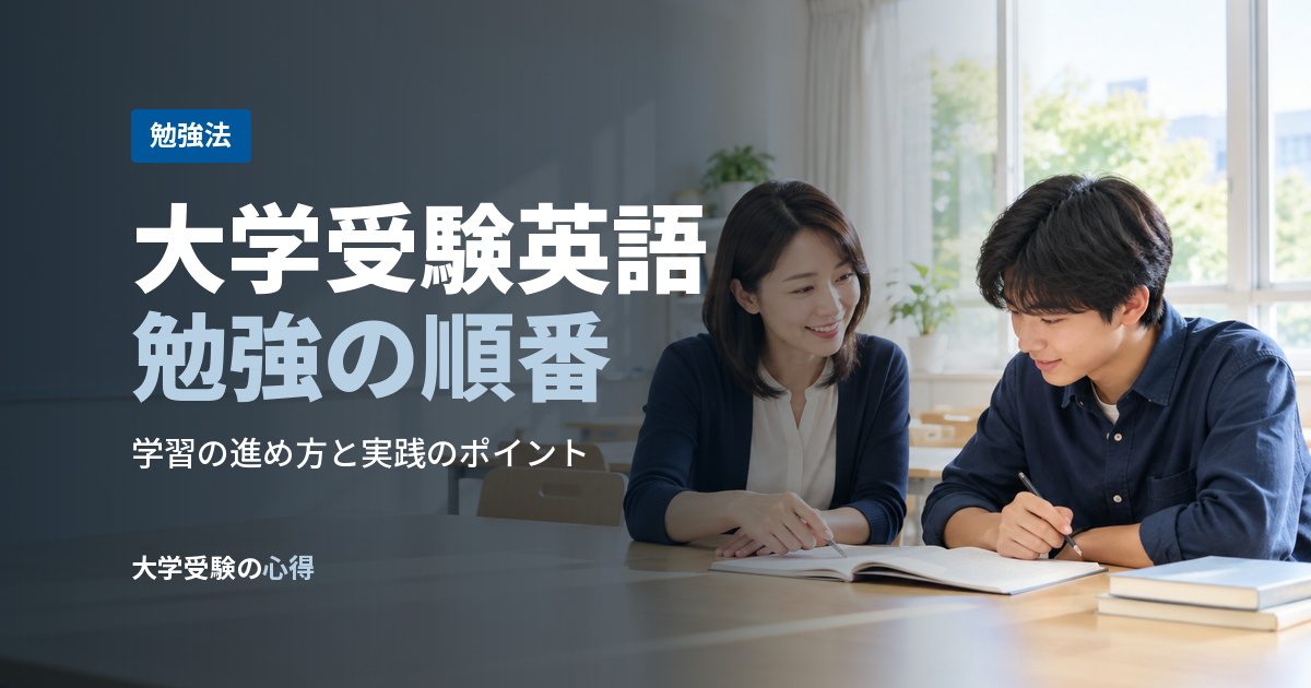 大学受験英語勉強の順番
